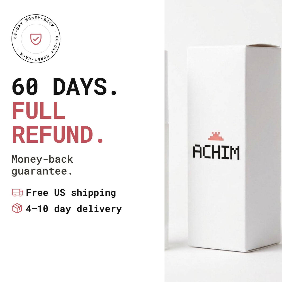 Achim 60-day money-back guarantee